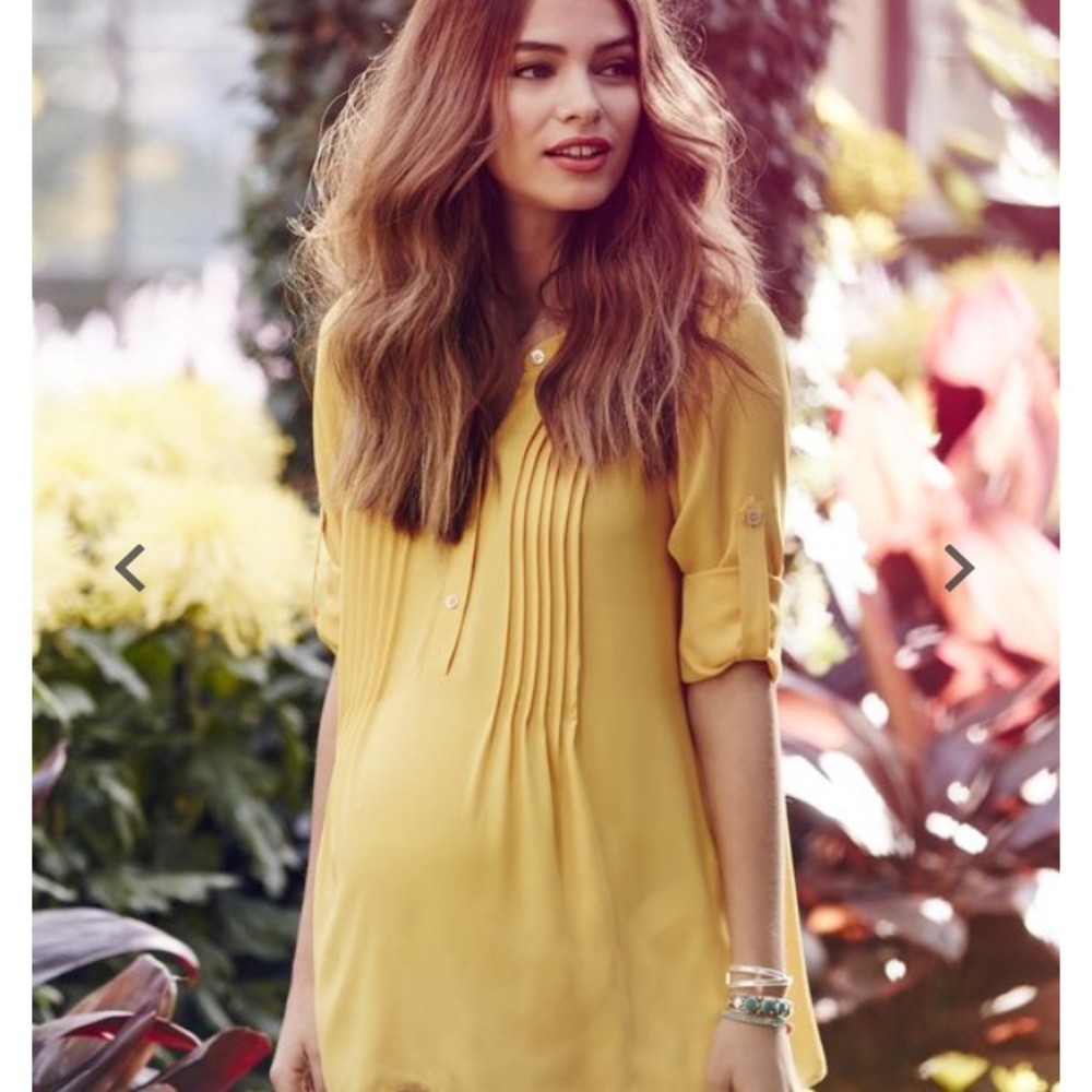 BCBG Max Azria chiffon maternity blouse